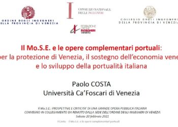 Paolo Costa e il porto off shore al largo di Venezia